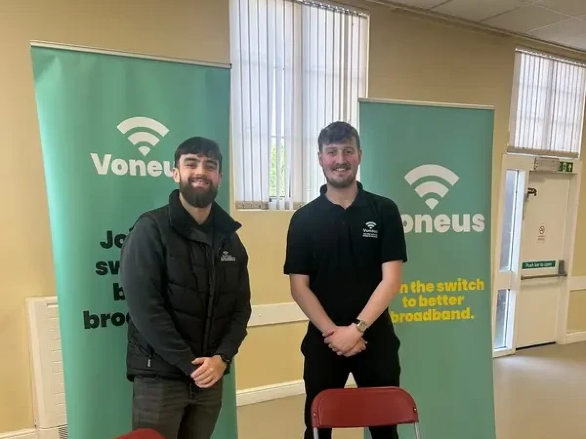 Voneus team supporting local communities with rural broadband in Derbyshire