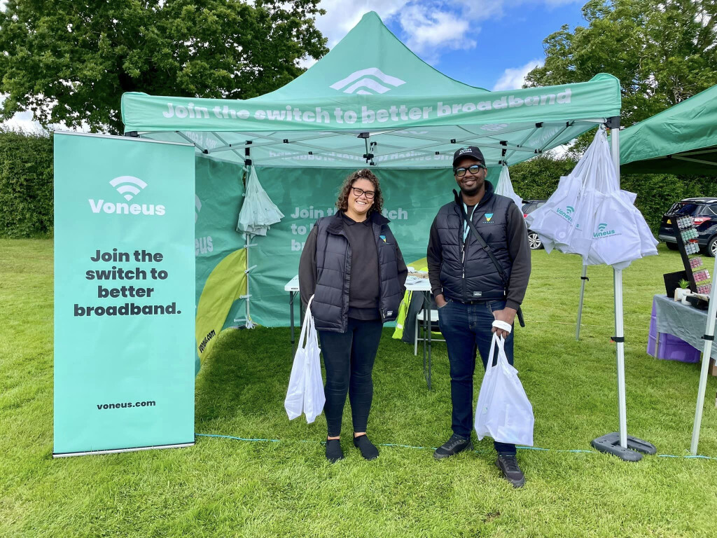 Voneus team supporting Mollington village fete and local community event