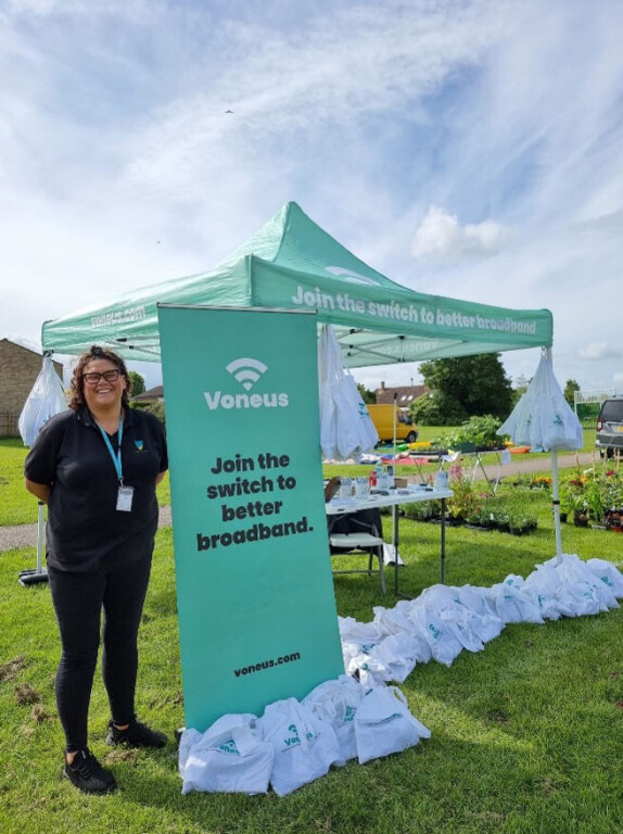 Voneus team supporting a local village fete and community event