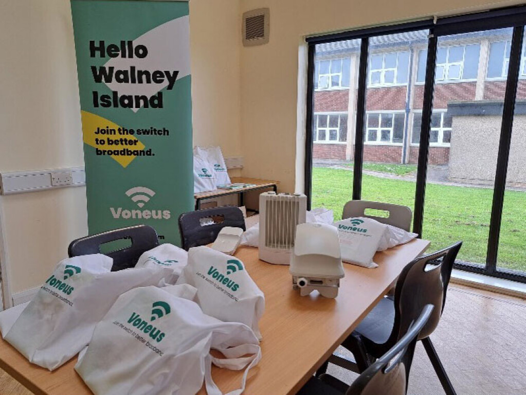Voneus broadband community event on Walney Island