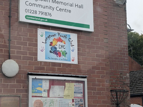 Longtown Memorial Hall and Community Centre in, serving local communities near Brampton in the Voneus broadband coverage area.