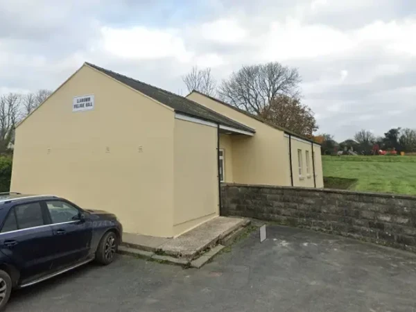 Llandenny Village Hall near Raglan, where Voneus provides a free community broadband connection to support local residents and community activities.