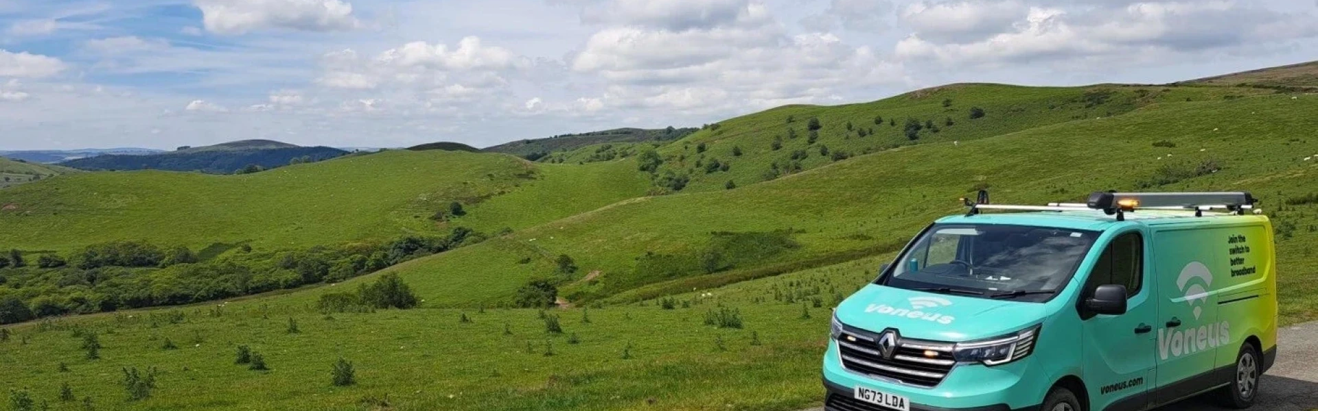 Voneus broadband van serving central England