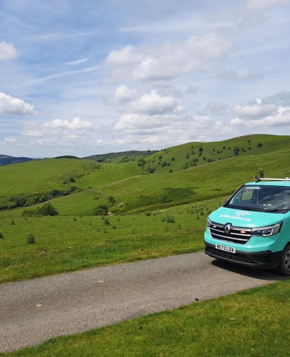 Voneus broadband van serving rural communities locations