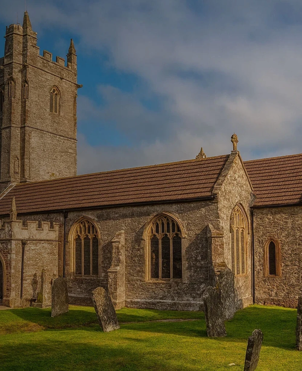 Village church in East Devon served by Voneus rural broadband