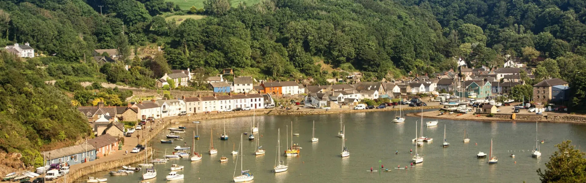 Fishguard harbour in Pembrokeshire served by Voneus rural broadband