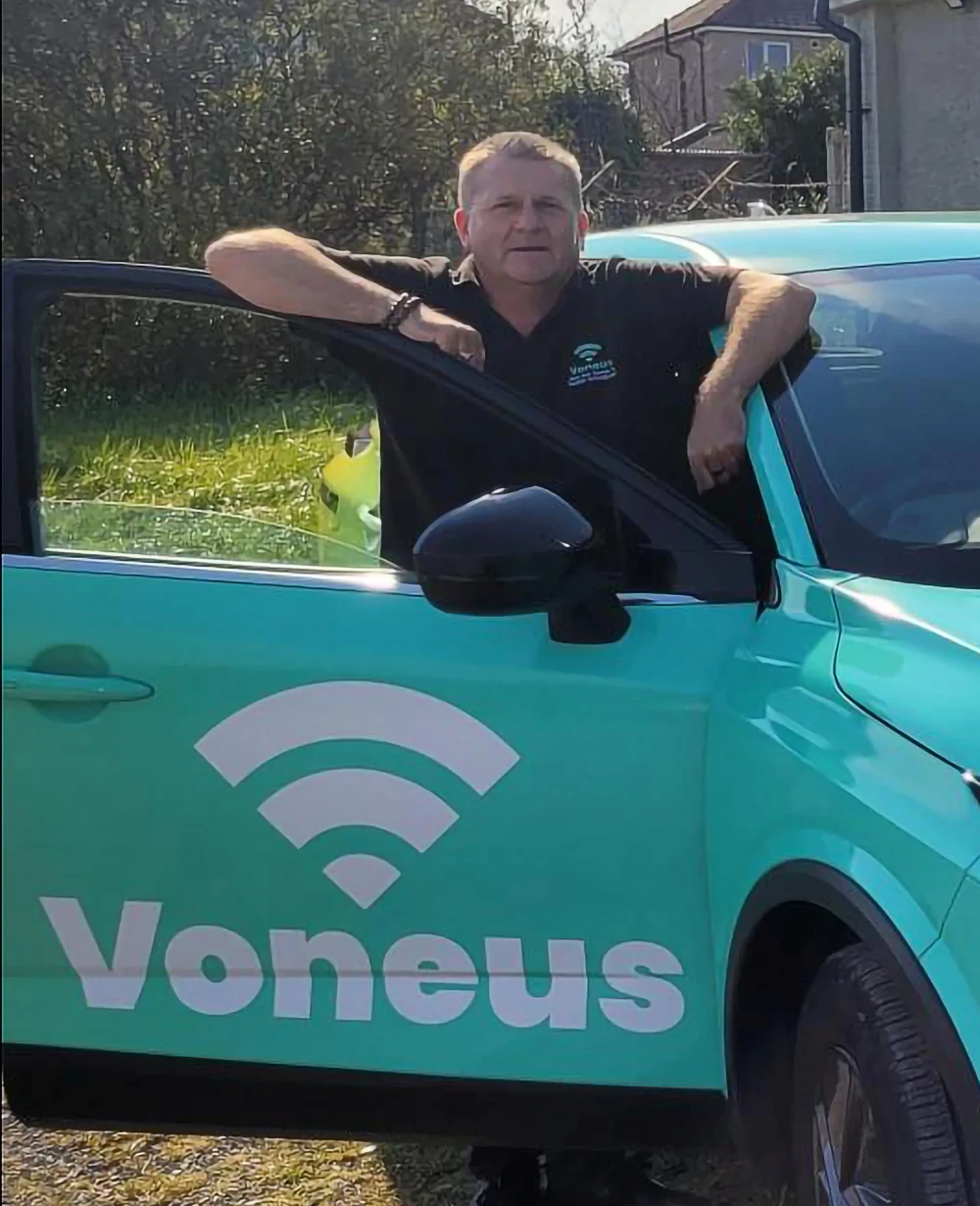 Voneus local broadband team member serving communities on the Isle of Arran