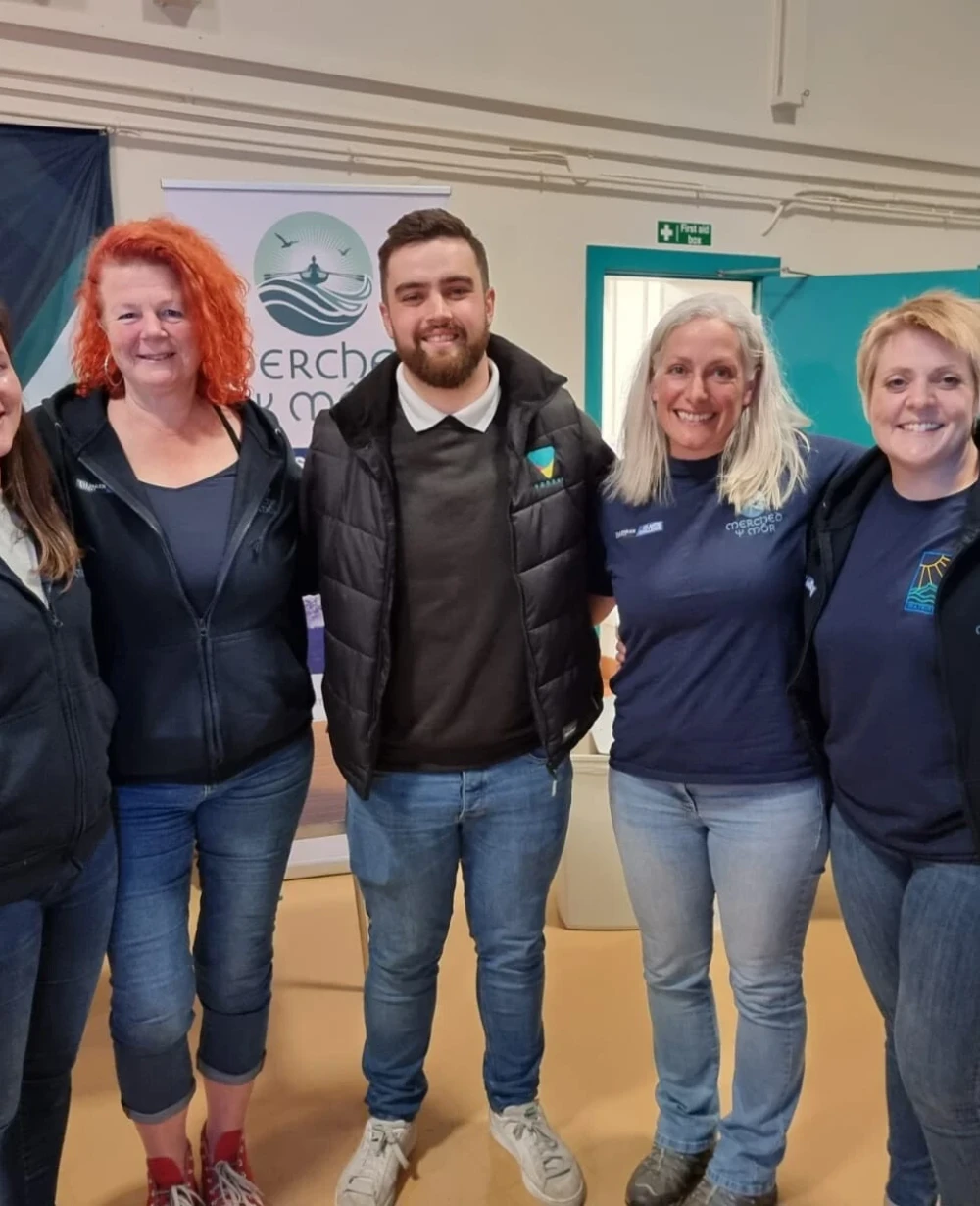 Voneus supporting the Merched y Mor community group in Wales