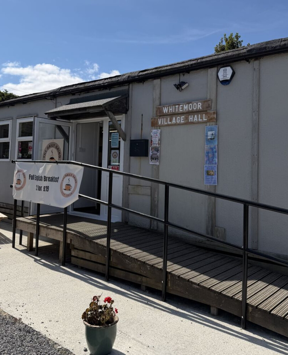 A photo of the entrance to Whitemoor village hall