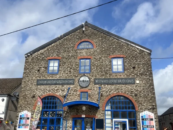 Y Gât community centre in St Clears, home to local businesses and community facilities in an area served by Voneus broadband.